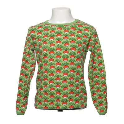 Langærmet t-shirt (Grøn, Rød, Hvid) fra Duns Sweden Økologisk bomuld