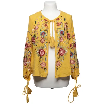 Blouse (Yellow, Multicolored) from Bershka Cotton, Polyester