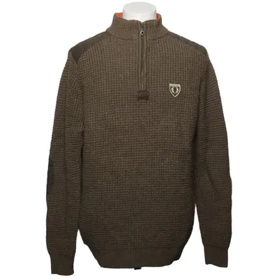 Pull-over (Marron) de Chevalier Polyamide, Laine