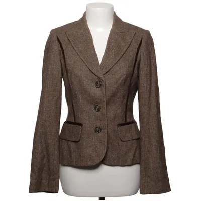 Blazer (Bruin) van L.K. Bennett Acetaat, Elastaan, Polyamide, Zijde, Wol
