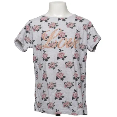 T-shirt (Grå, Pink, Flerfarvet) fra YD Bomuld, Polyester