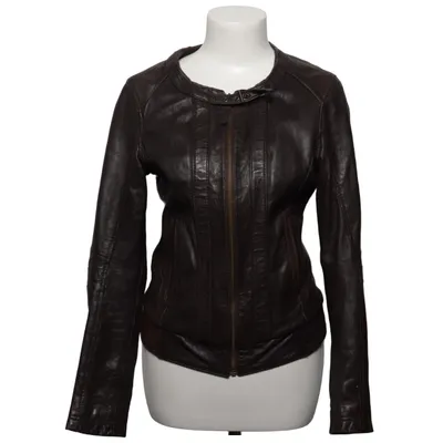Veste en cuir (Marron) de Stradivarius Cuir