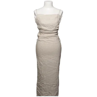 Halterneckklänning (Beige) från Stradivarius Elastan, Linne, Viskos
