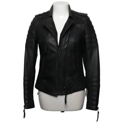 Veste de motard (Noir) de Boda Skins Cuir
