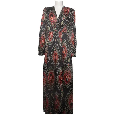 Wrap dress (Black, Multicolored) from Talco Polyester