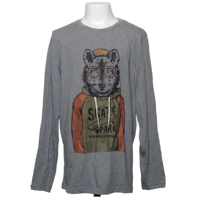 T-shirt à manches longues (Gris, Multicolore) de Vertbaudet Coton, Polyester