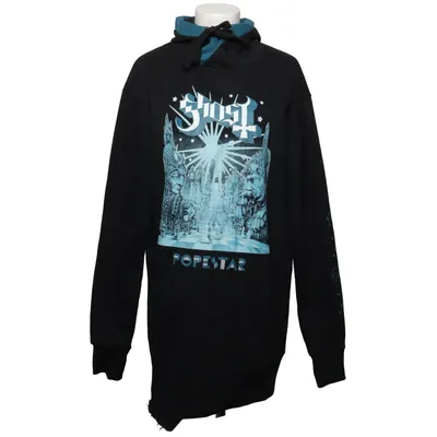 Hoodie (Black, Blue) from Ghost Cotton, Polyester