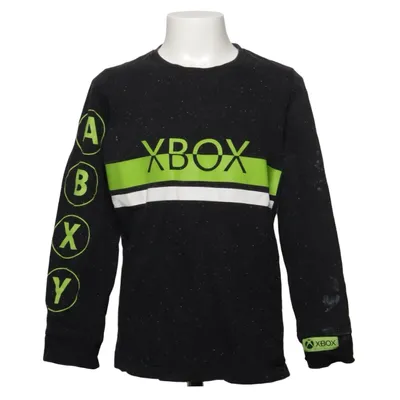 Langærmet t-shirt (Sort, Grøn, Hvid) fra Microsoft Bomuld, Elastan, Polyester