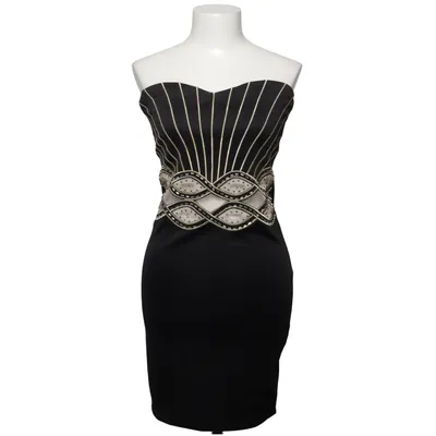 Cocktailjurk (Zwart, Goud) van Miss Moi Elastaan, Polyester