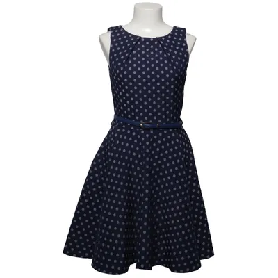 Klänning (Blå, Vit) från Closet London Bomull, Elastan, Polyester