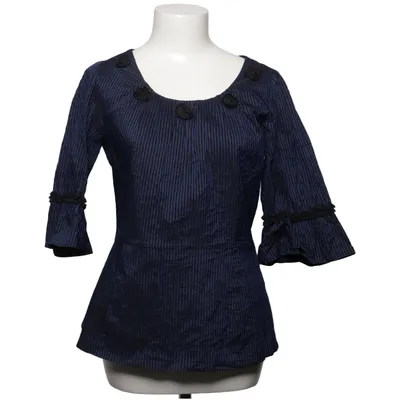 Bluse (Blå, Sort) fra Salko Polyamid, Polyester, Viscose