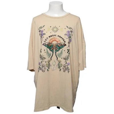 T-shirt (Beige, Multicolore) de Romwe