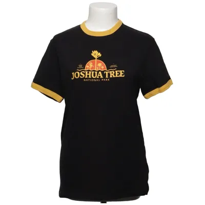 T-shirt (Zwart, Geel) van Vailent Katoen