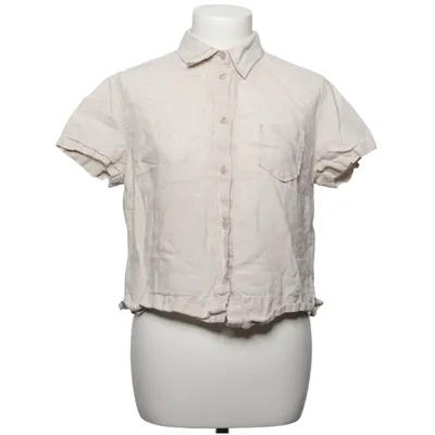 Chemise à manches courtes (Beige) de Vera Varelli Lin