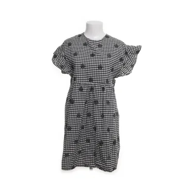 Dress (Black, White) from Zara Basic Z1975 Denim Cotton, Polyester