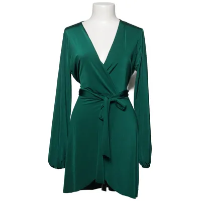 Robe portefeuille (Vert) de Boohoo Élasthane, Polyester