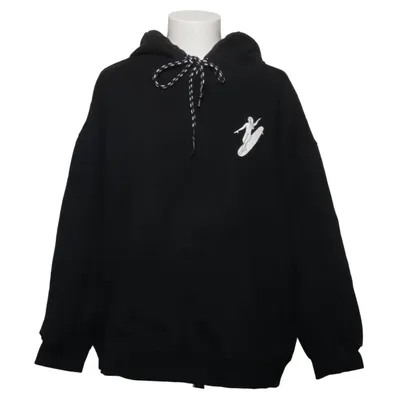 Hoodie (Black) from Women + Waves x H&M Cotton, Polyester