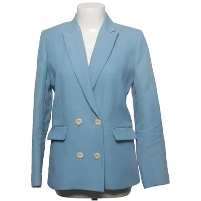 Blazer (Bleu) de Sandro Coton, Polyamide, Viscose, Laine