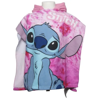 Badcape (Rosa, Blå, Vit) från Disney Stitch Polyester