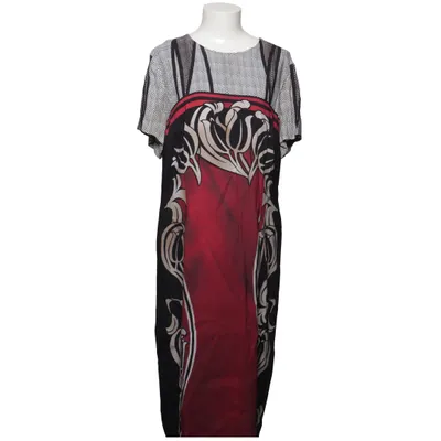 Robe (Noir, Rouge, Multicolore) de Escada Cupro, Élasthane, Viscose