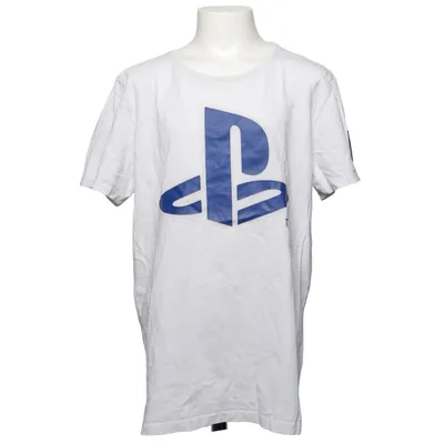 T-shirt (Wit, Blauw) van Playstation Katoen