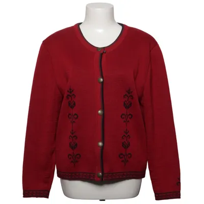 Cardigan (Rood, Zwart) van Medavi Wol