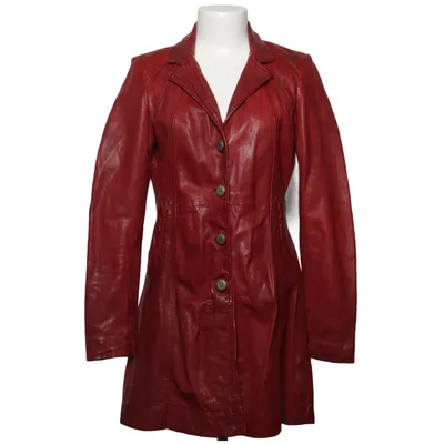 Leren jas (Rood) van Jofama Leer, Polyester