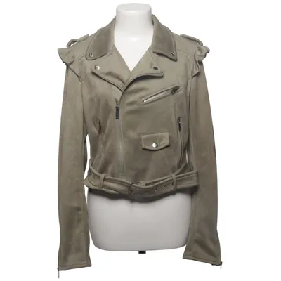 Biker jacket (Green) from Softy Collection Elastane, Polyester