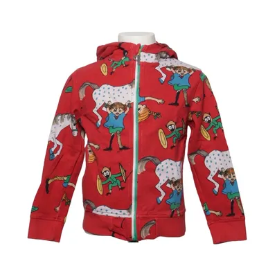 Hoodie (Red, Multicolored) from Pippi Långstrump Cotton, Polyester