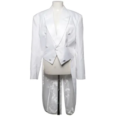 Tailcoat jacket (White) Cotton