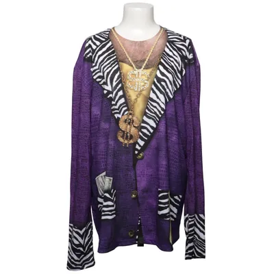 Top (Purple, Multicolored) from Faux Real Polyester