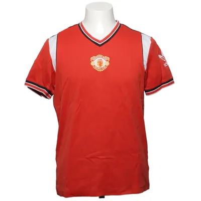 Fodboldtrøje (Rød, Hvid, Sort) fra Adidas Originals Bomuld, Polyester