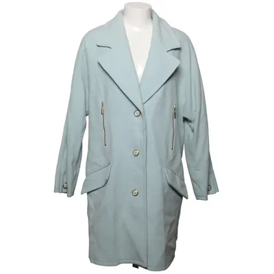 Coat (Blue) from Lucia Acetate, Polyamide, Wool