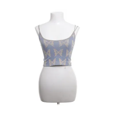 Crop top (Beige, Blauw) van Out from Under Polyamide, Polyester, Elastaan