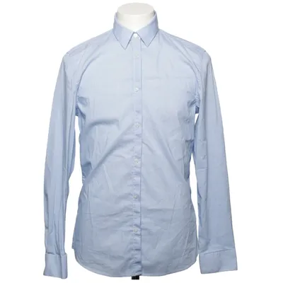 Shirt (Blue, White) from Morris & Co x H&M Cotton, Elastane, Polyamide