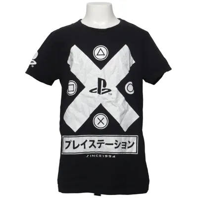 T-shirt (Zwart, Wit) van Playstation Katoen