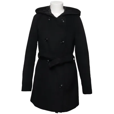 Frakke (Sort) fra Vero Moda Denim Polyester, Uld