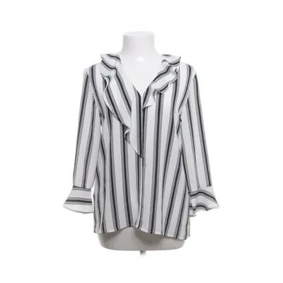 Blouse (Wit, Blauw) van Mango Basics