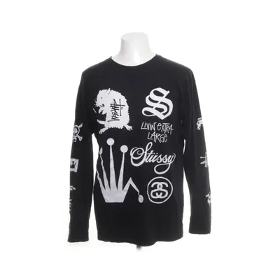 Langarmshirt (Schwarz) von Stüssy Baumwolle