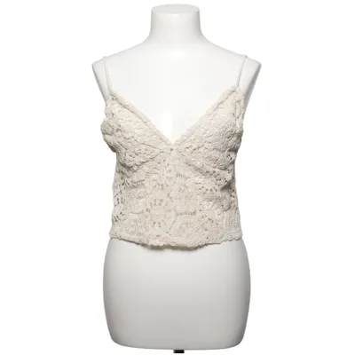 Crop Top (Beige) von Mango Baumwolle, Elasthan, Polyamid