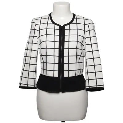 Jacke (Schwarz, Weiß) von White House Black Market Elasthan, Nylon, Polyester, Viskose