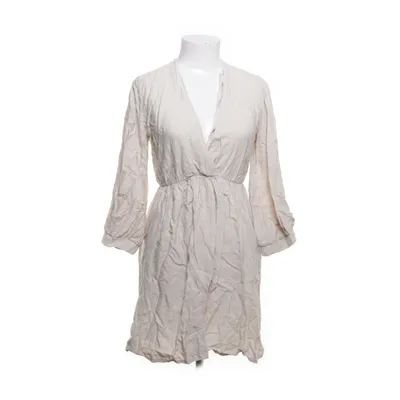 Slå-om-kjole (Beige) fra Vintage Love Viscose, Polyamid