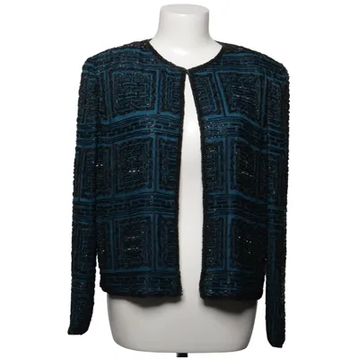 Blazer (Bleu, Noir) de Niteline Polyester, Soie