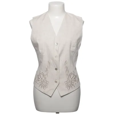 Jakkesætsvest (Beige) fra Yessica Linned, Polyester, Viscose