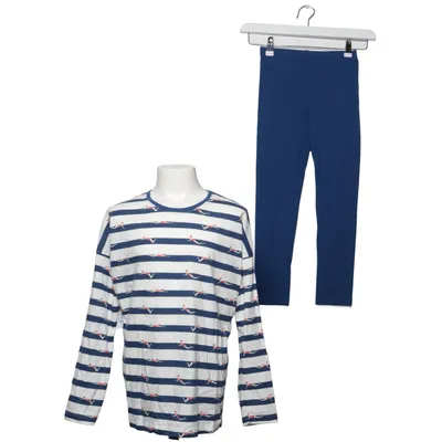 Pajamas (Blue, White) from Sanetta Cotton, Elastane