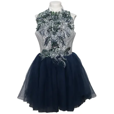 Cocktailkleid (Blau, Weiß) von TS Couture Polyester