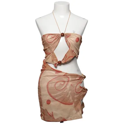 Strandklänning (Beige, Röd, Flerfärgad) från Jaded London Elastan, Polyester