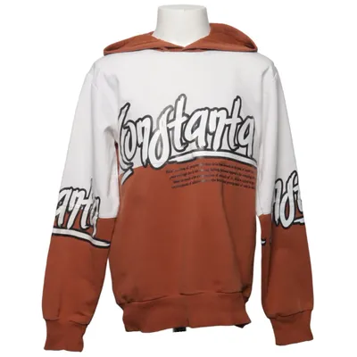 Huvtröja (Brun, Vit) från LMR Bomull, Polyester