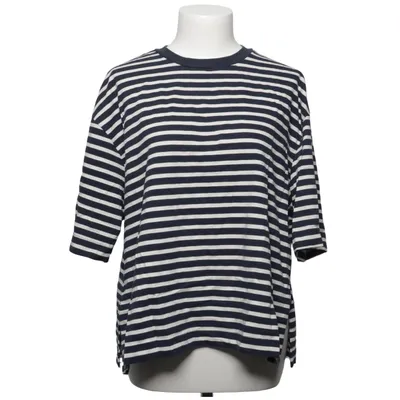 T-shirt (Blauw, Wit) van Zara Katoen, Polyester