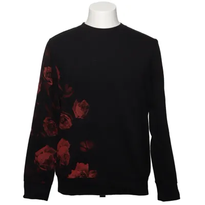 Sweatshirt (Schwarz, Mehrfarbig) von H&M Man Baumwolle, Polyester, Viskose
